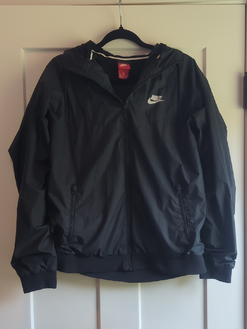 Nike Black Hooded Windbreaker Jacket